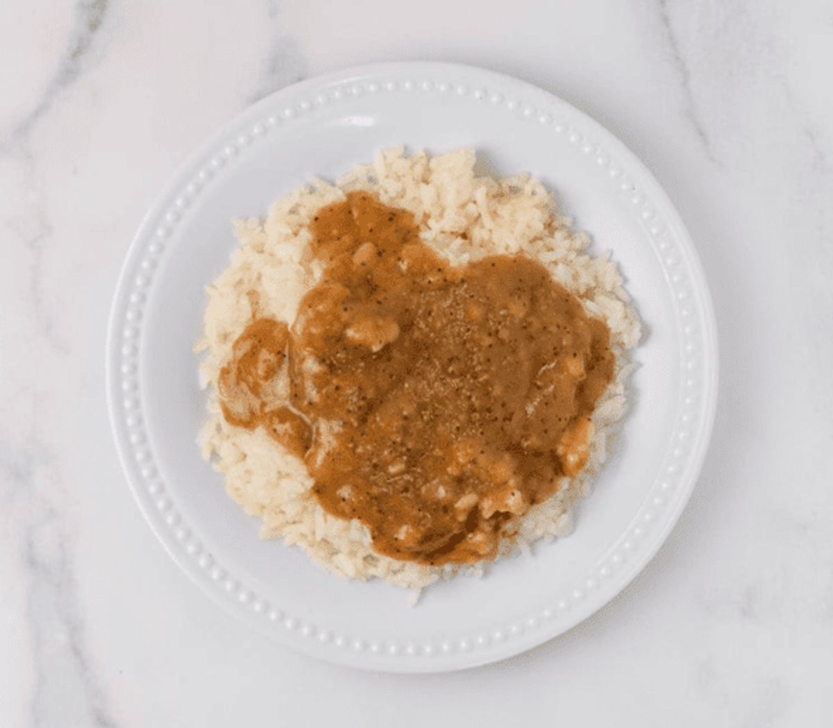 Zion Delight rice and gravy — Southern soul food side Atlanta
