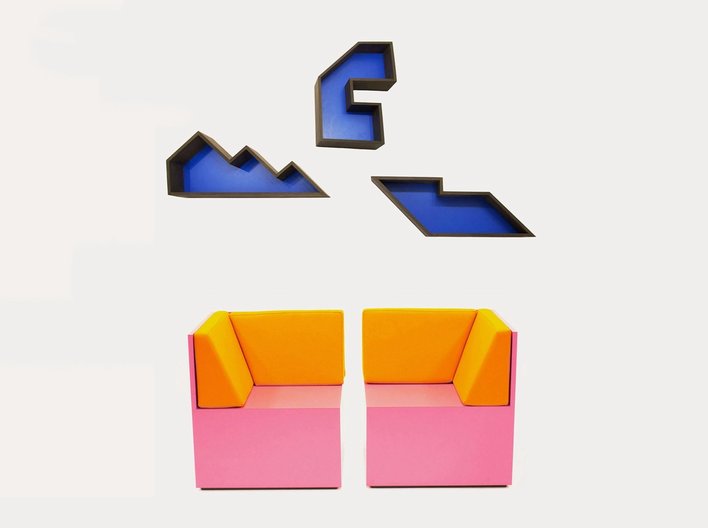 Ro lu chairs shelves