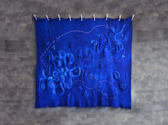 Lee blue tapestry