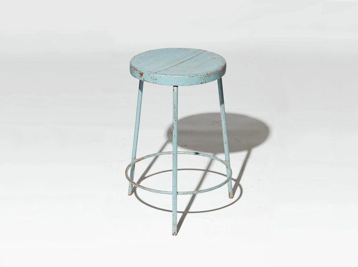 3582 Pj Stool Blue Web