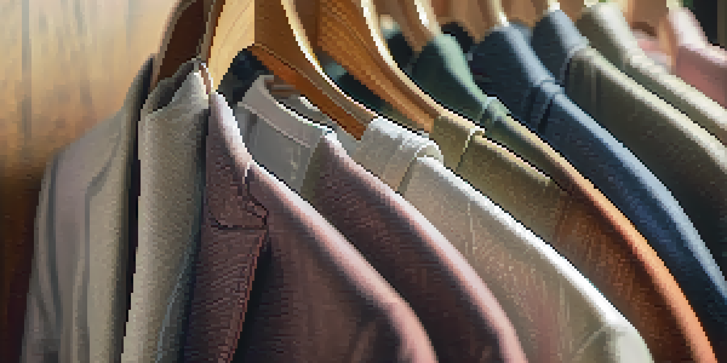 A close-up view of a smart fabric jacket with visible sensors, hanging in a sunlit room, showcasing its textured fabric and color-changing properties.