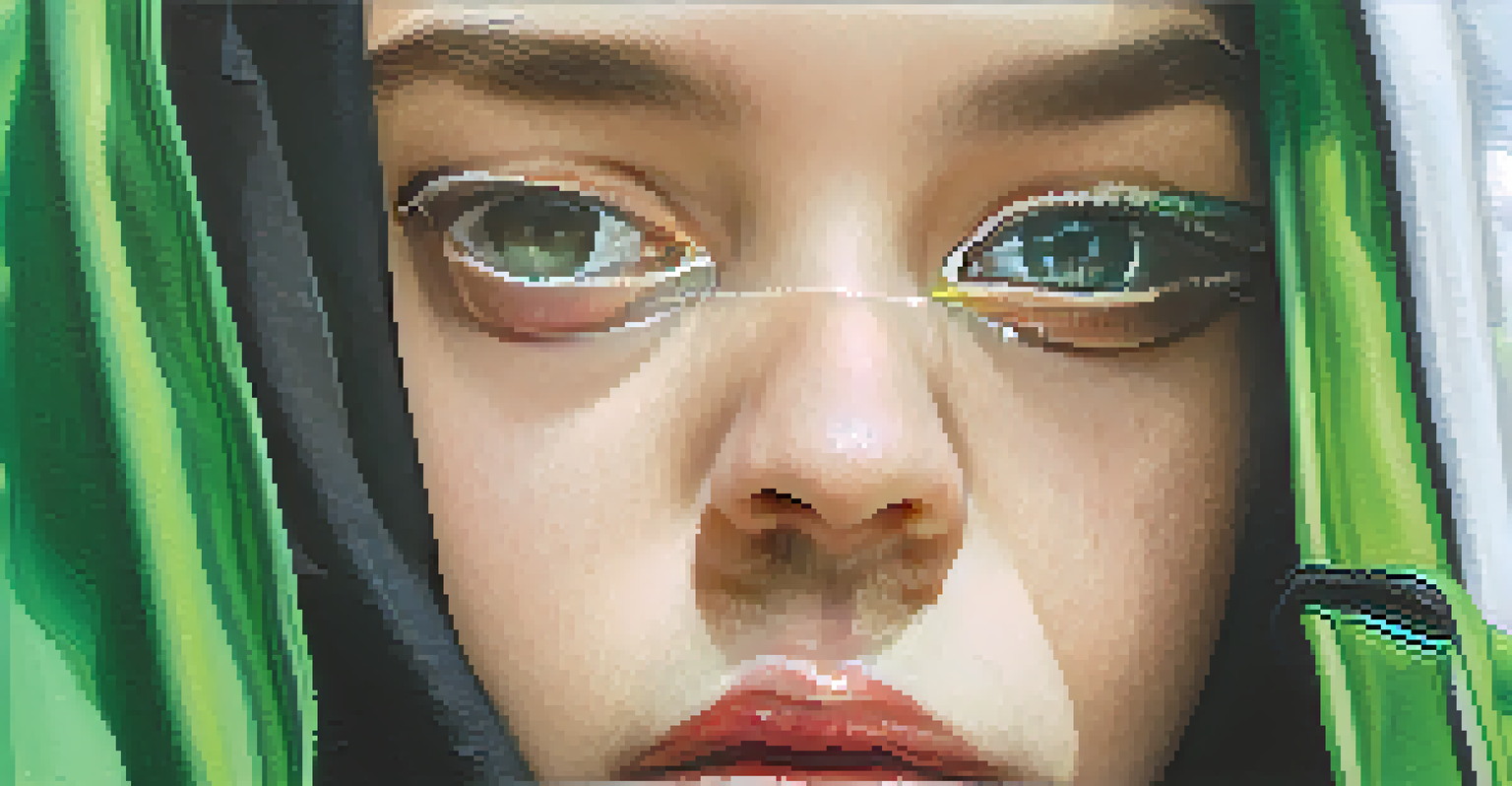 A young person in oversized clothing inspired by Billie Eilish, showcasing a unique style that expresses individuality and authenticity.