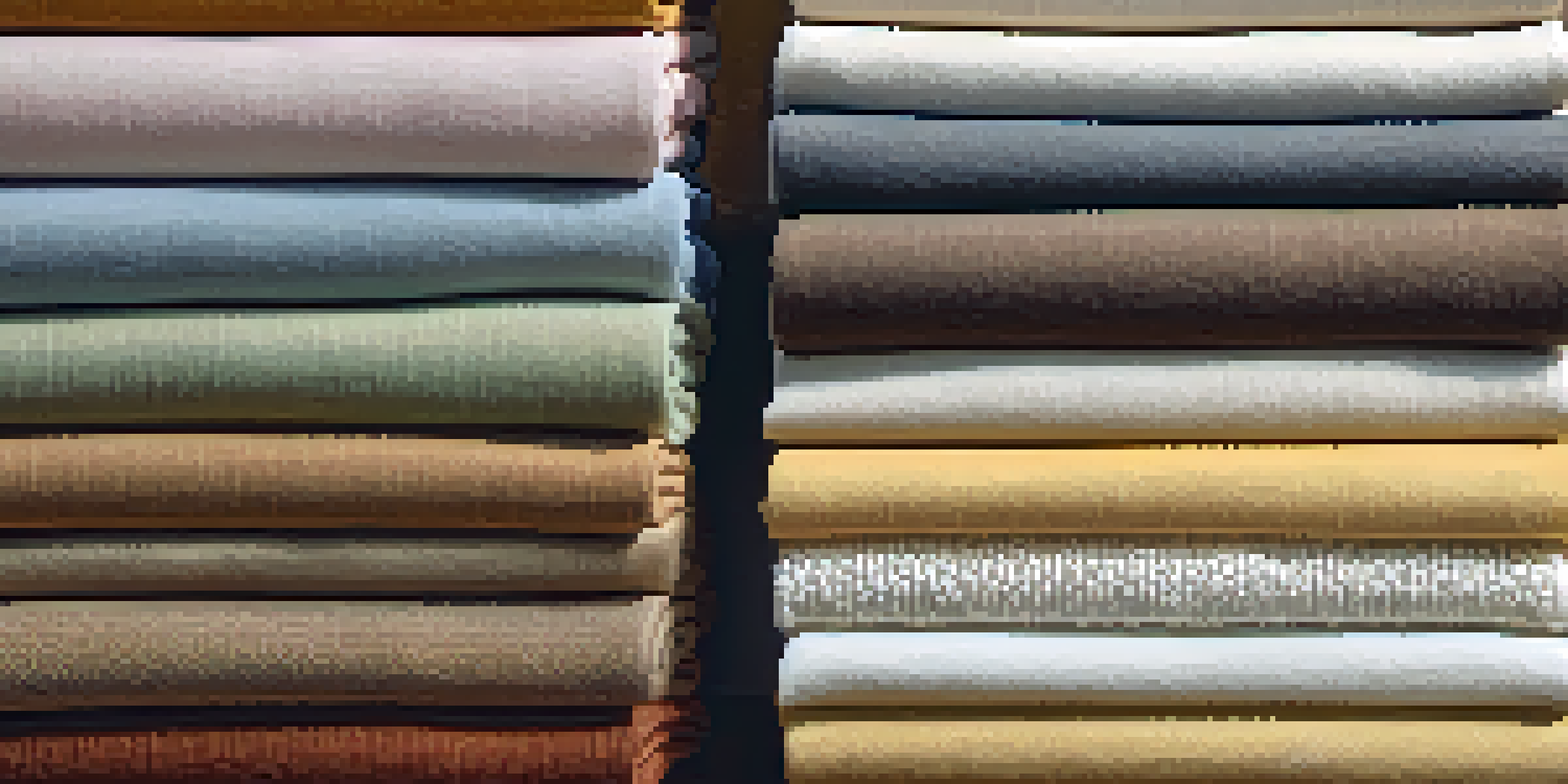 A variety of sustainable fabrics like organic cotton, hemp, and bamboo displayed on a wooden table, with natural sunlight illuminating their textures.