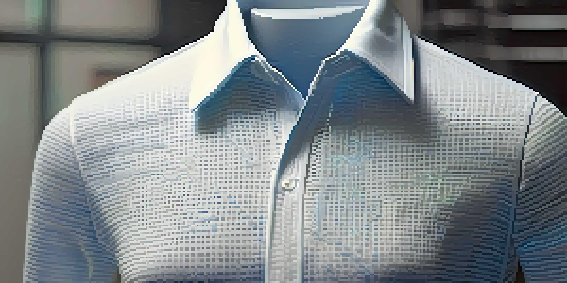 A detailed close-up of a smart textile shirt with biometric sensors on a mannequin, showcasing its breathable and moisture-wicking fabric.
