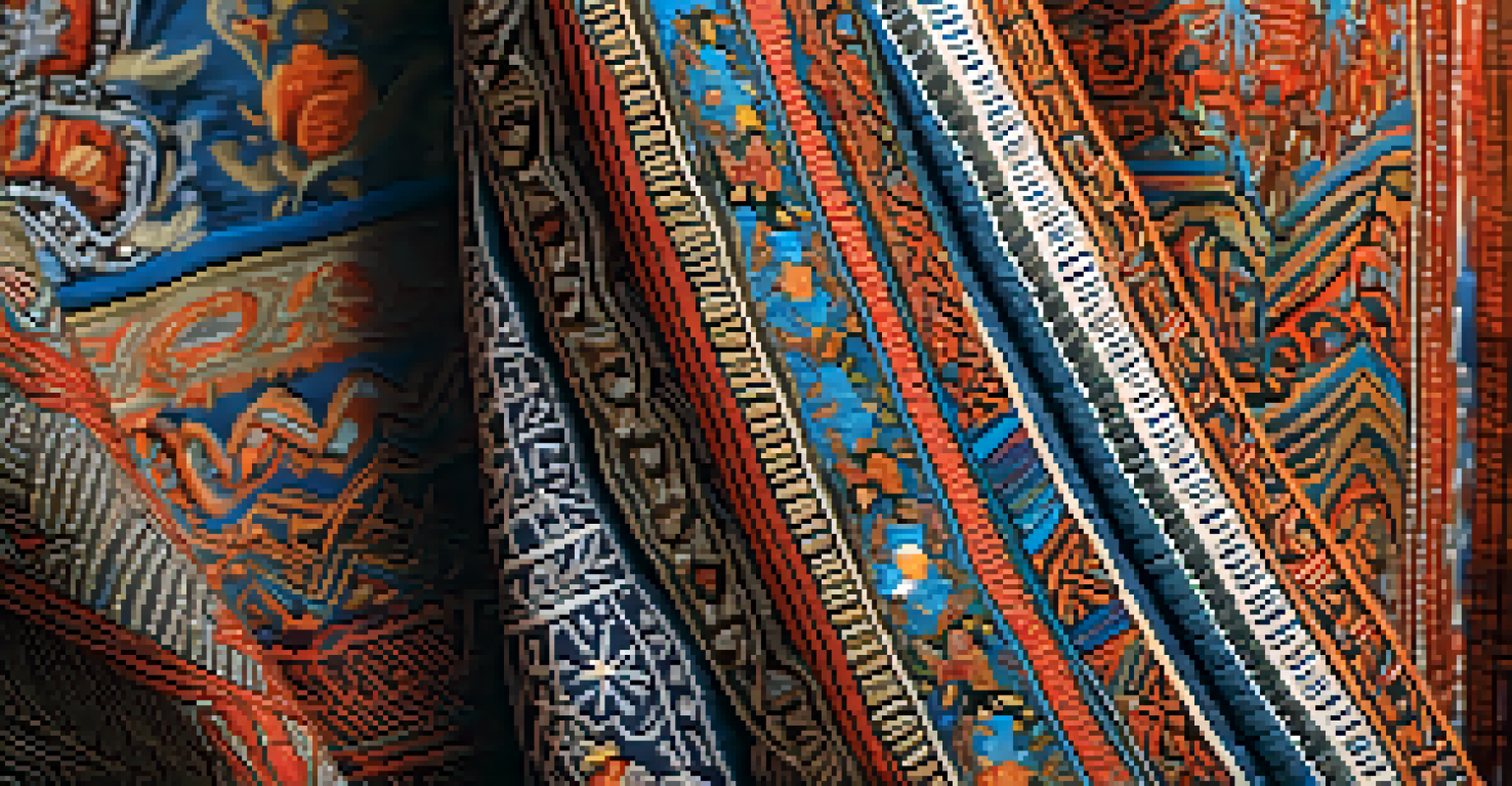 A close-up of a beautifully crafted garment with intricate patterns and textures, highlighting its cultural significance.