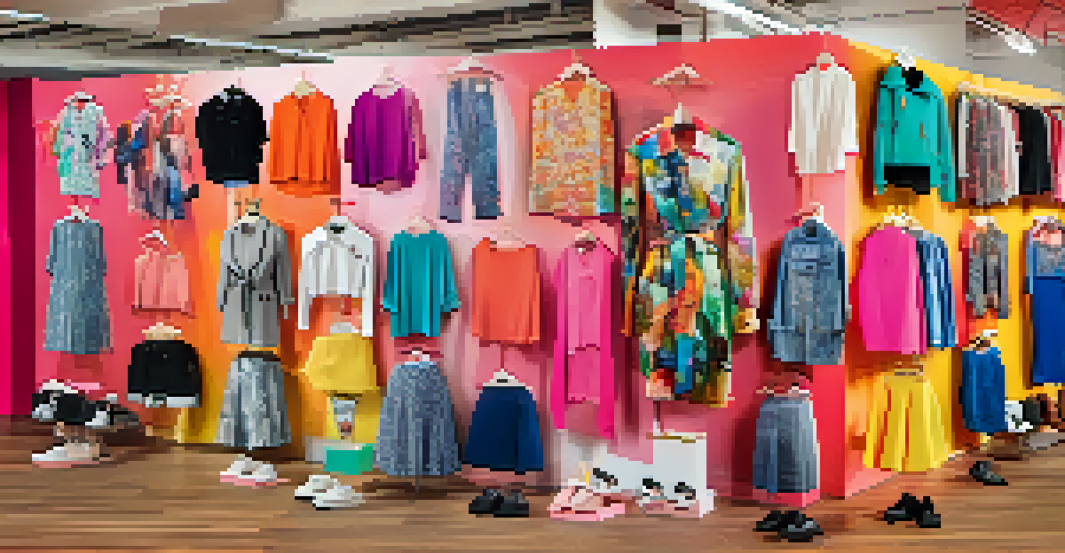 A visually appealing collage of user-generated fashion content displayed as if on a social media feed, showcasing diverse styles and colorful outfits.
