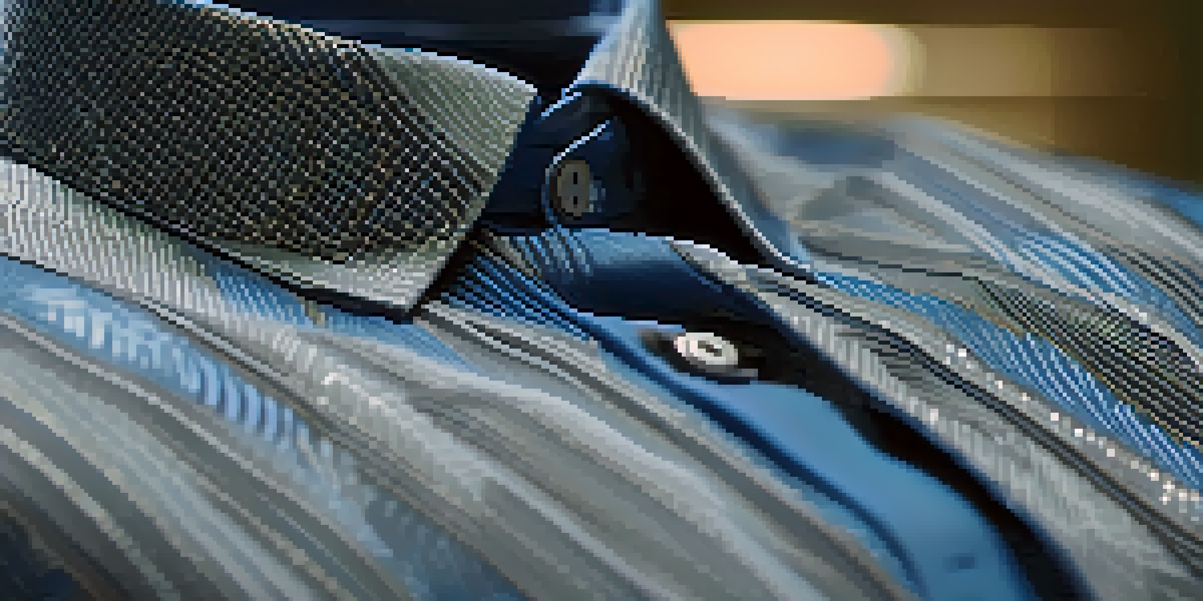 Close-up of a smart fabric shirt with visible sensors on a mannequin, illuminated by warm lighting with a blurred background.