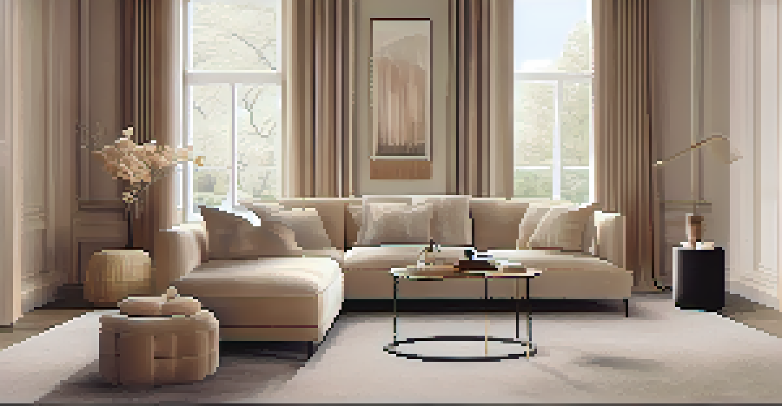 A comfortable living space displaying elegant loungewear on a mannequin, enhanced by warm lighting.