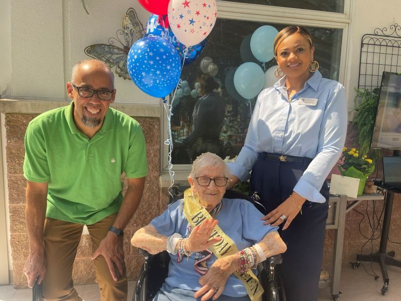 Lawrence Rehab Celebrates Resident's 101st Birthday