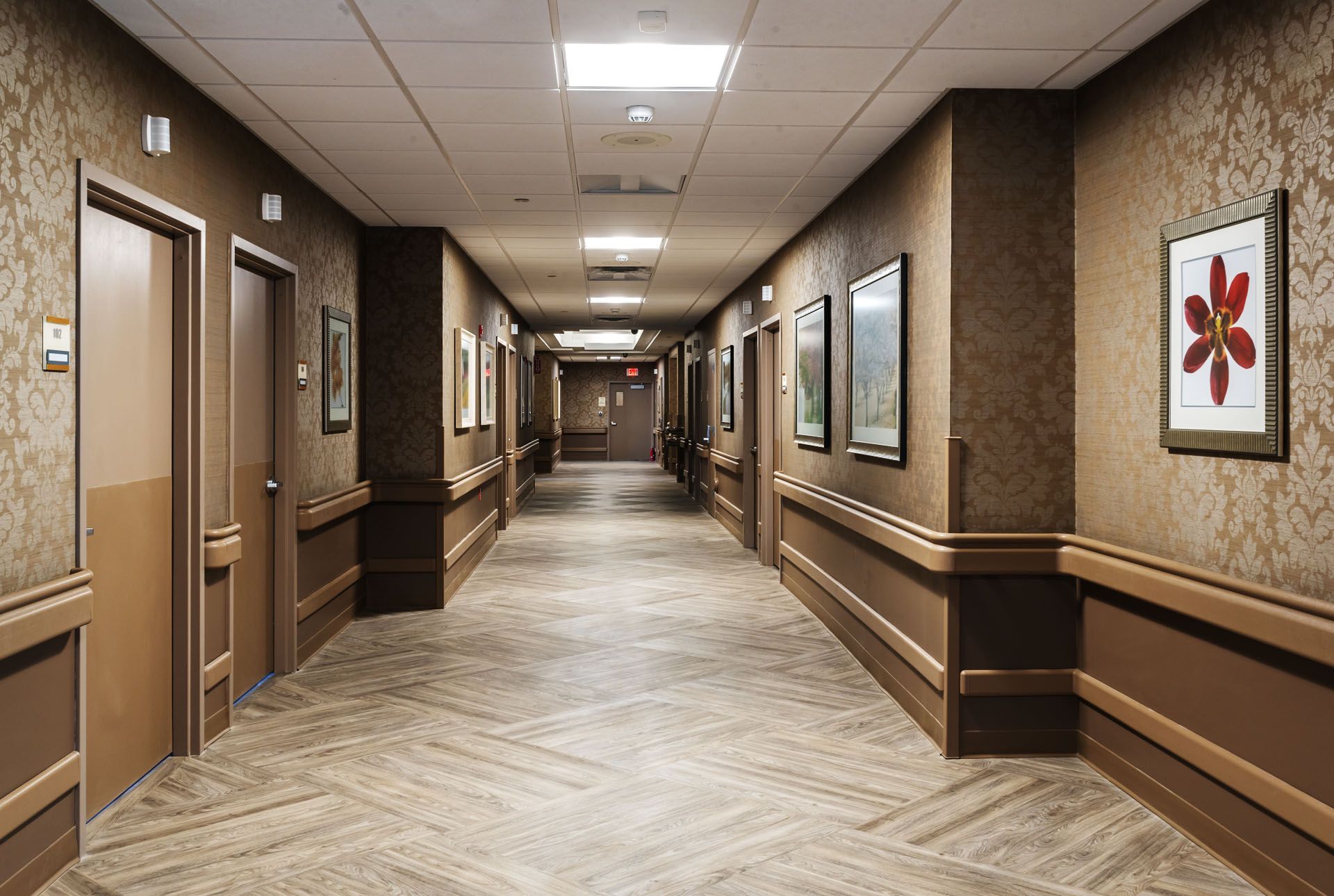 Webster Park MA nursing home hallway