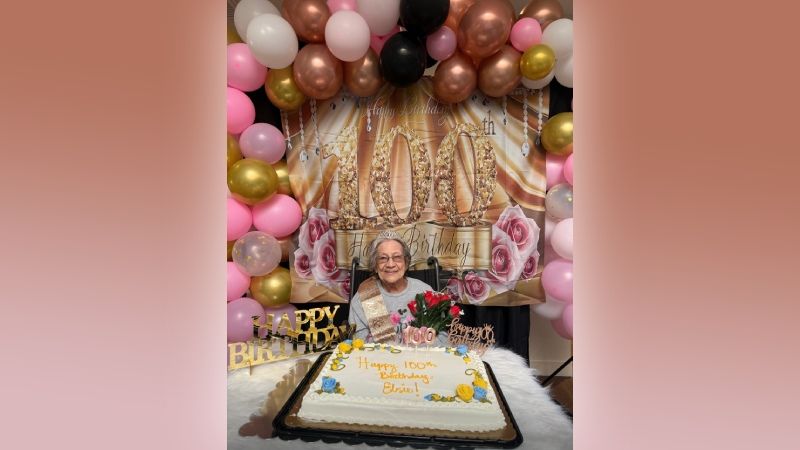 The Meadows at Lawrence Celebrates Resident's 100th Birthday