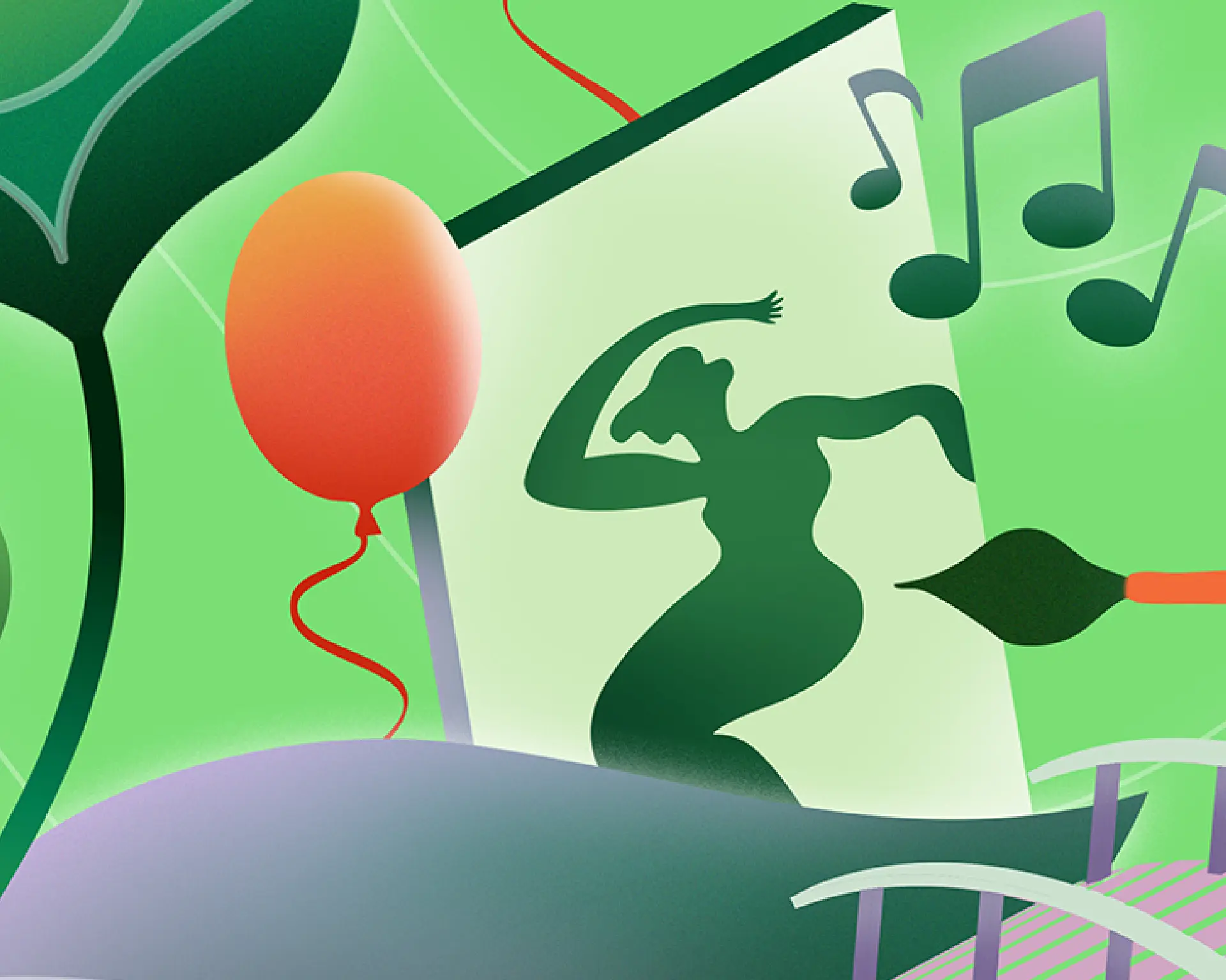 abstract music dancing art