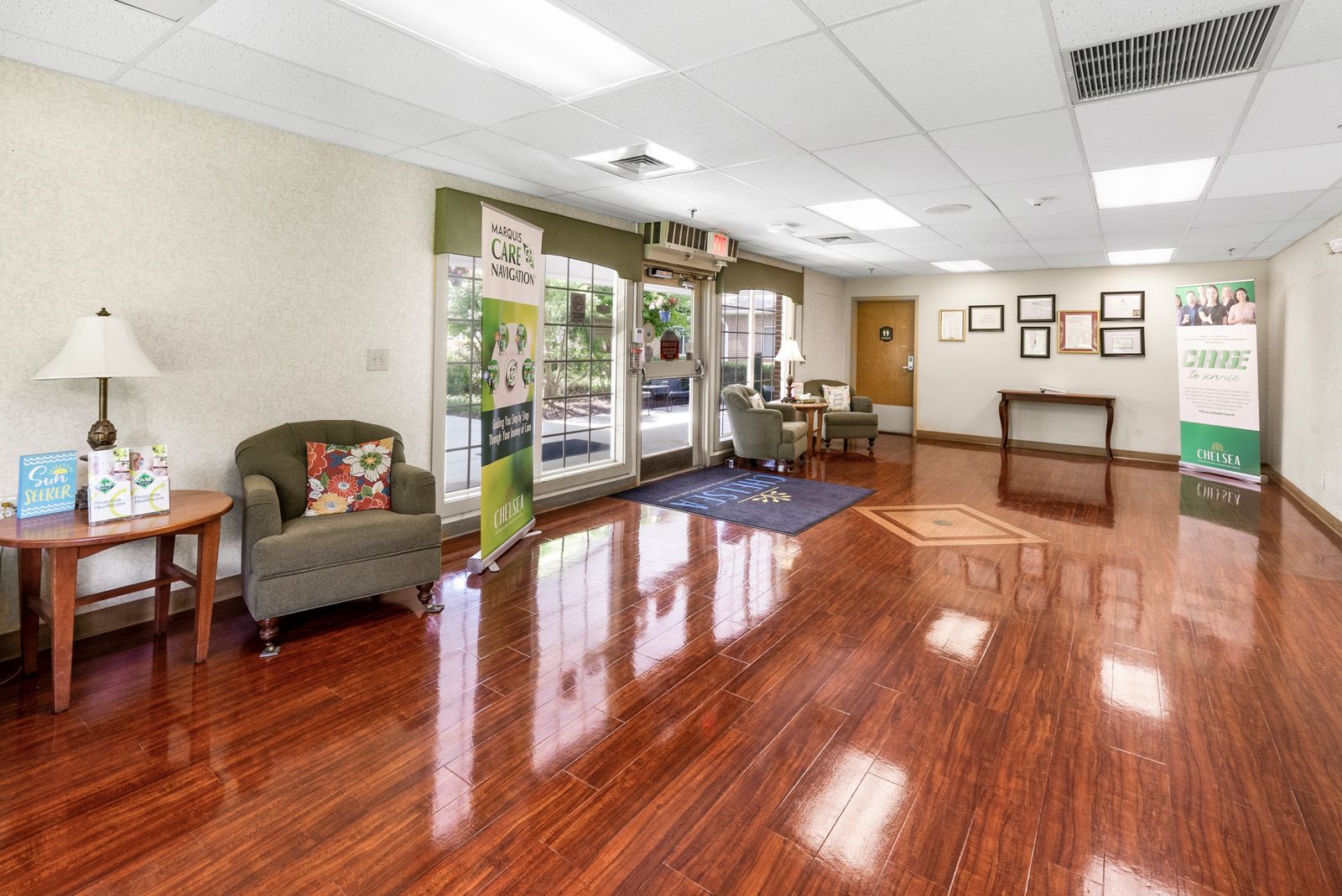Chelsea VA nursing home lobby