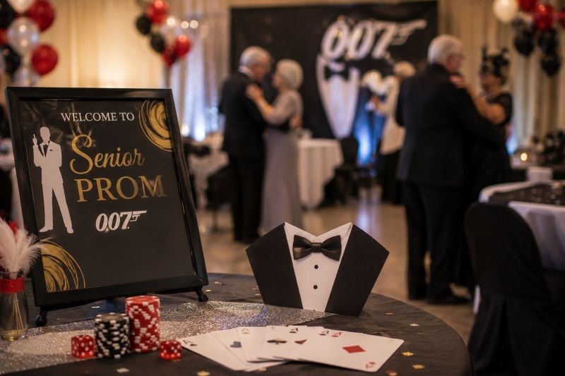 River Terrace Rehab Celebrates a 007-Themed Senior Prom