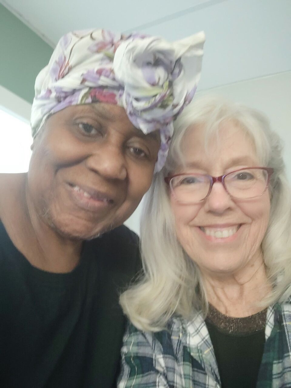 Martha Guy with Margaret Awoyera 