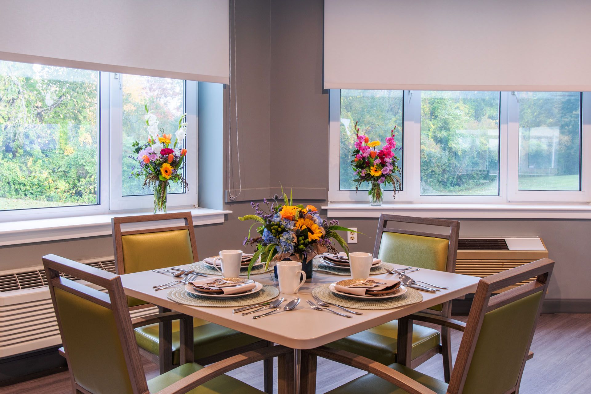 Cedar View MA nursing home table setting