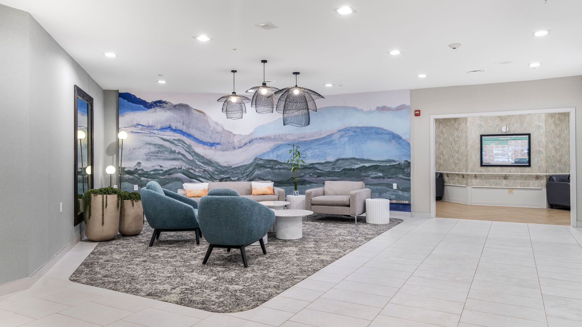 Bayview RI nursing home lobby