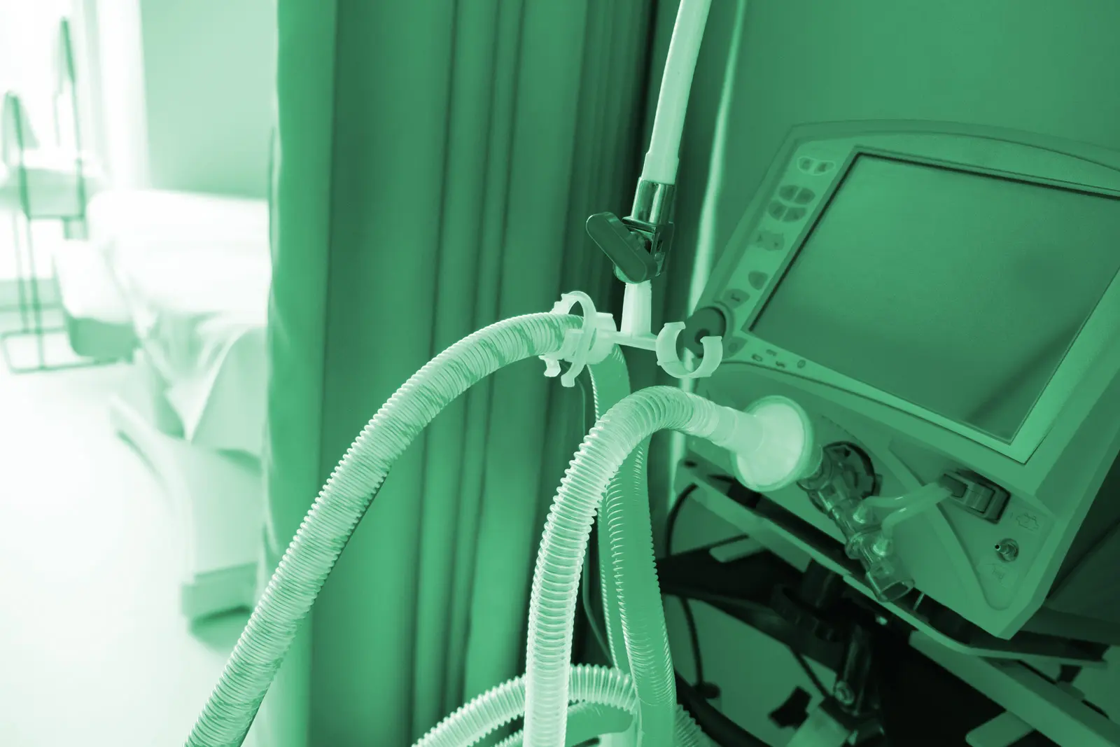 Ventilator unit zoomed in