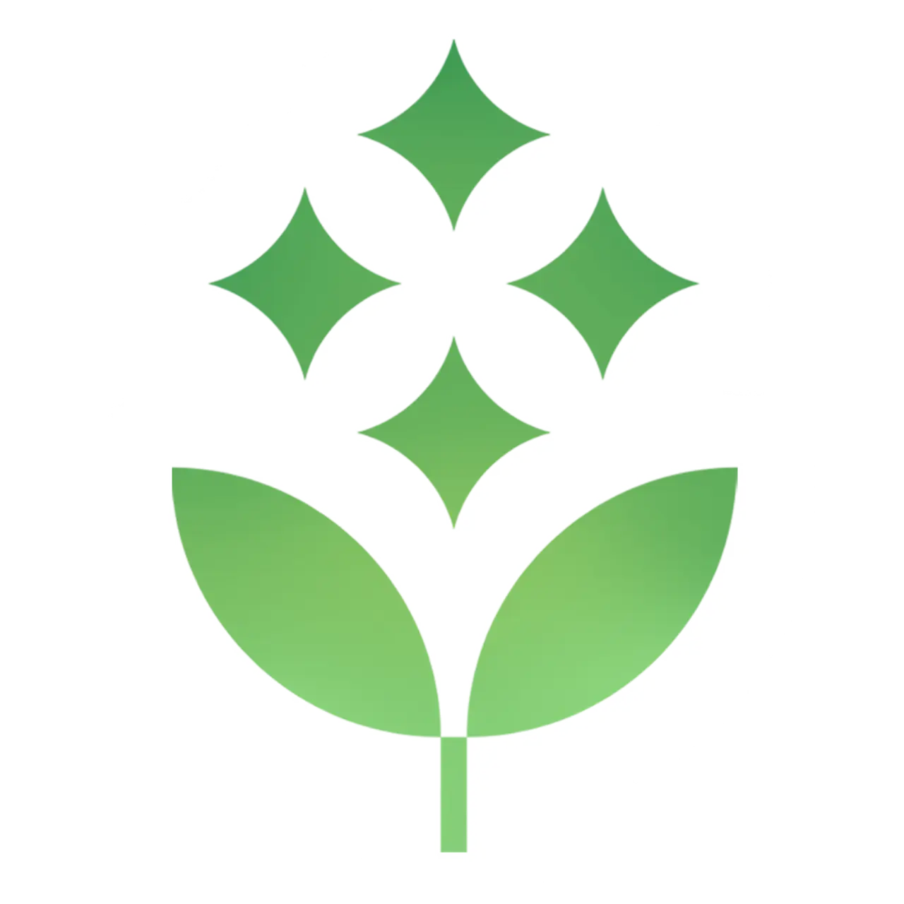 abstract plant with stars