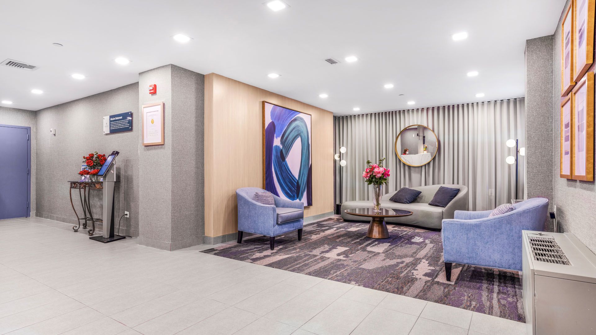 Arbor Ridge NJ rehab lobby kiosk