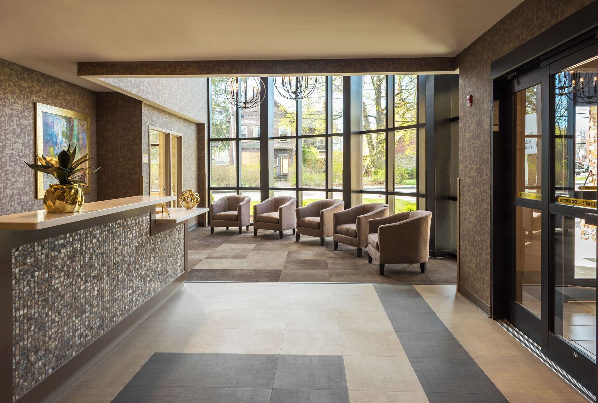 Webster Park MA nursing home lobby