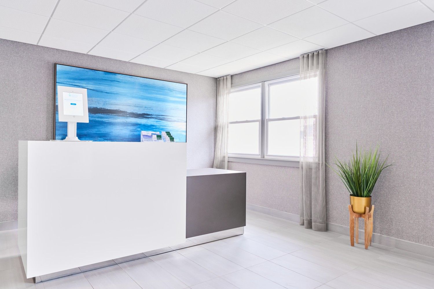 Crest Pointe NJ nursing home lobby rendering