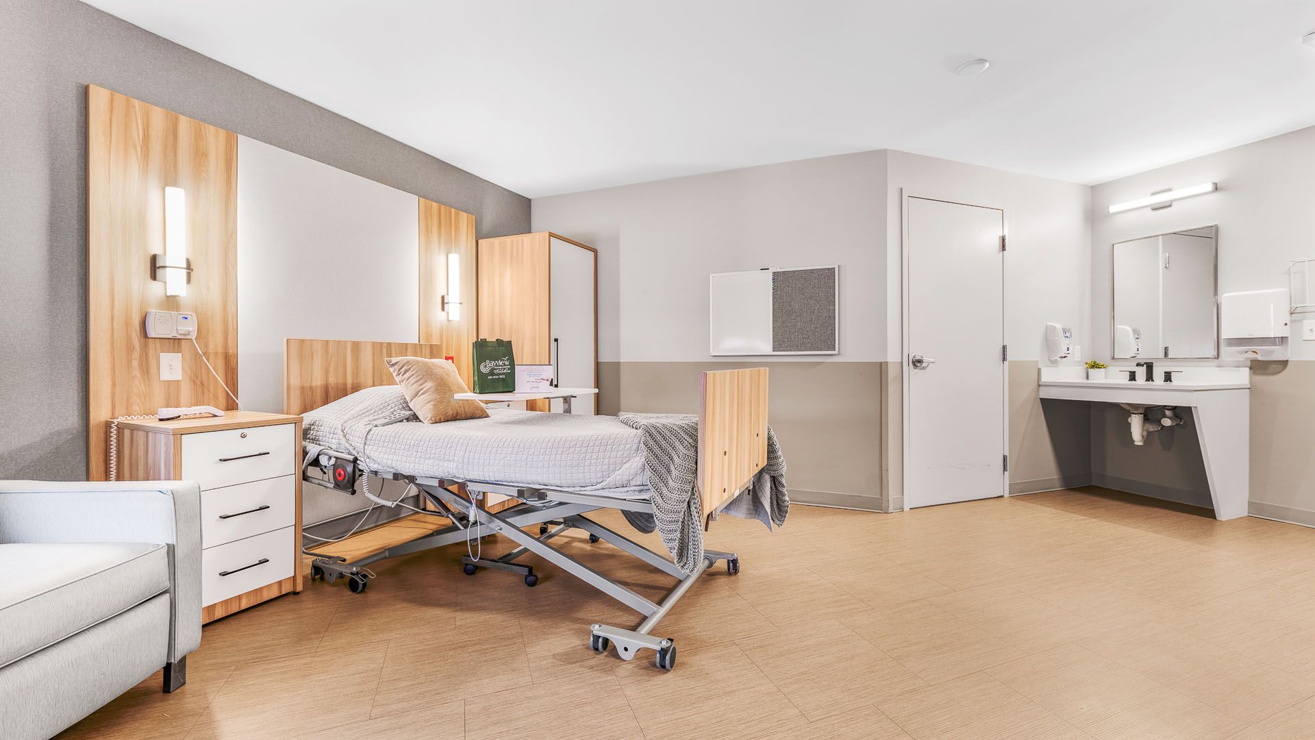 Bayview RI nursing home semi bedroom