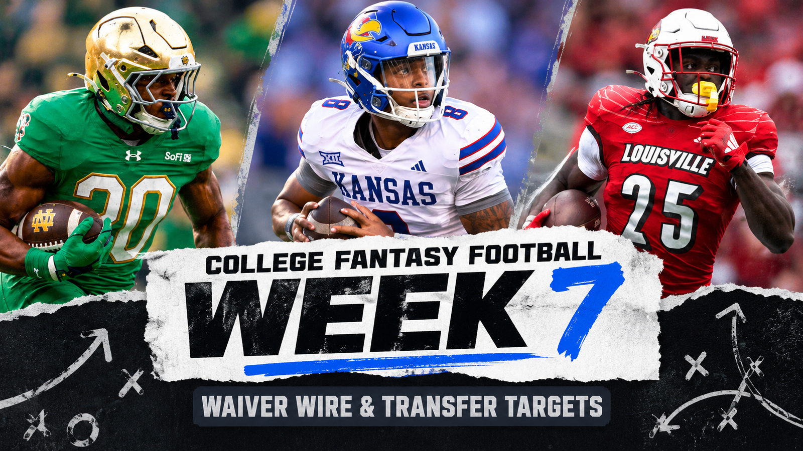 College Fantasy Football Week 7 Waiver Wire & Transfer Targets