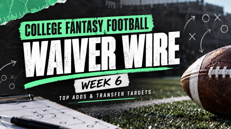College Fantasy Football Week 6 Waiver Wire: Top Adds & Transfer Targets
