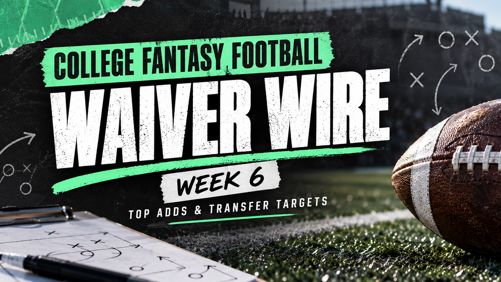 College Fantasy Football Week 6 Waiver Wire: Top Adds & Transfer Targets