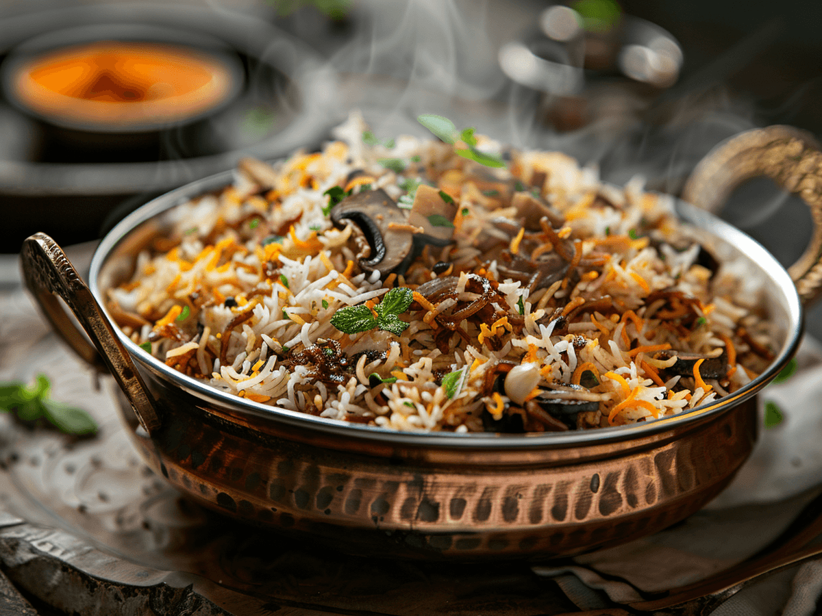 Mushroom Biryani