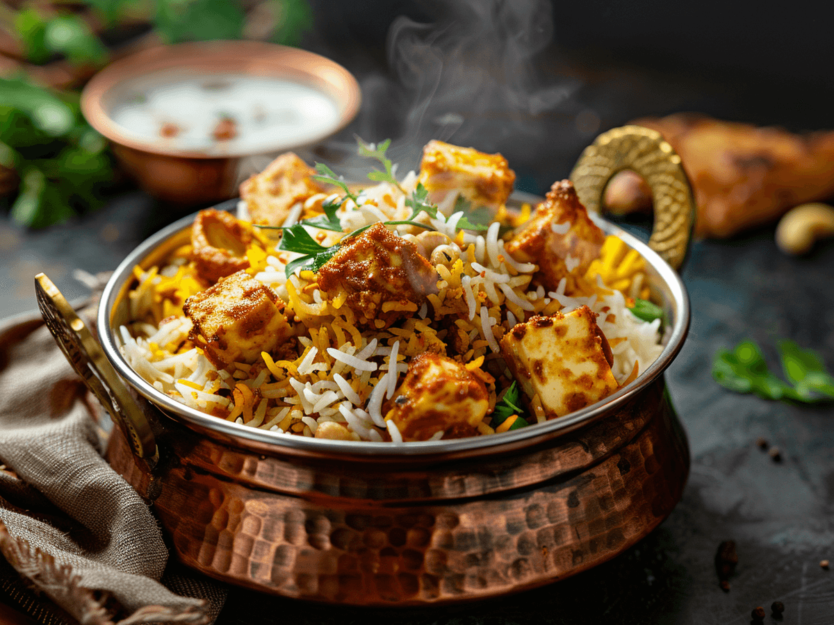 Paneer Cashew Biryani