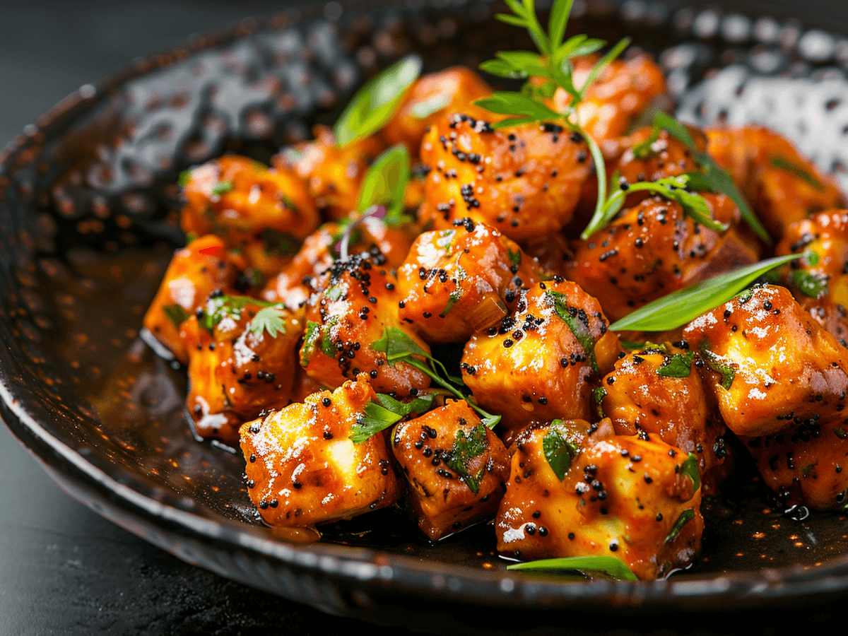 Apple Butter Pepper Paneer
