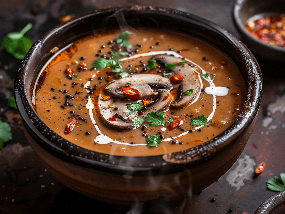 Spicy Mushroom Soup