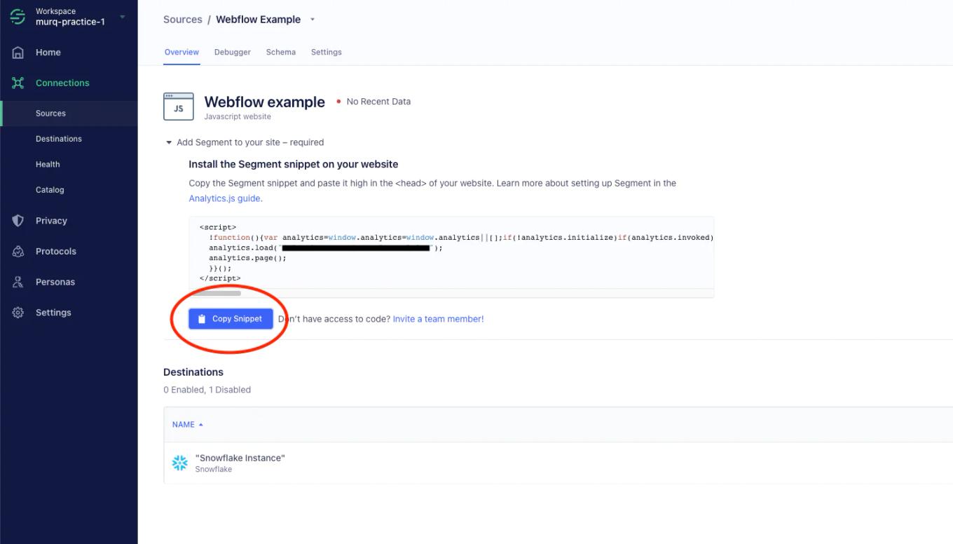 segment copy snippet
