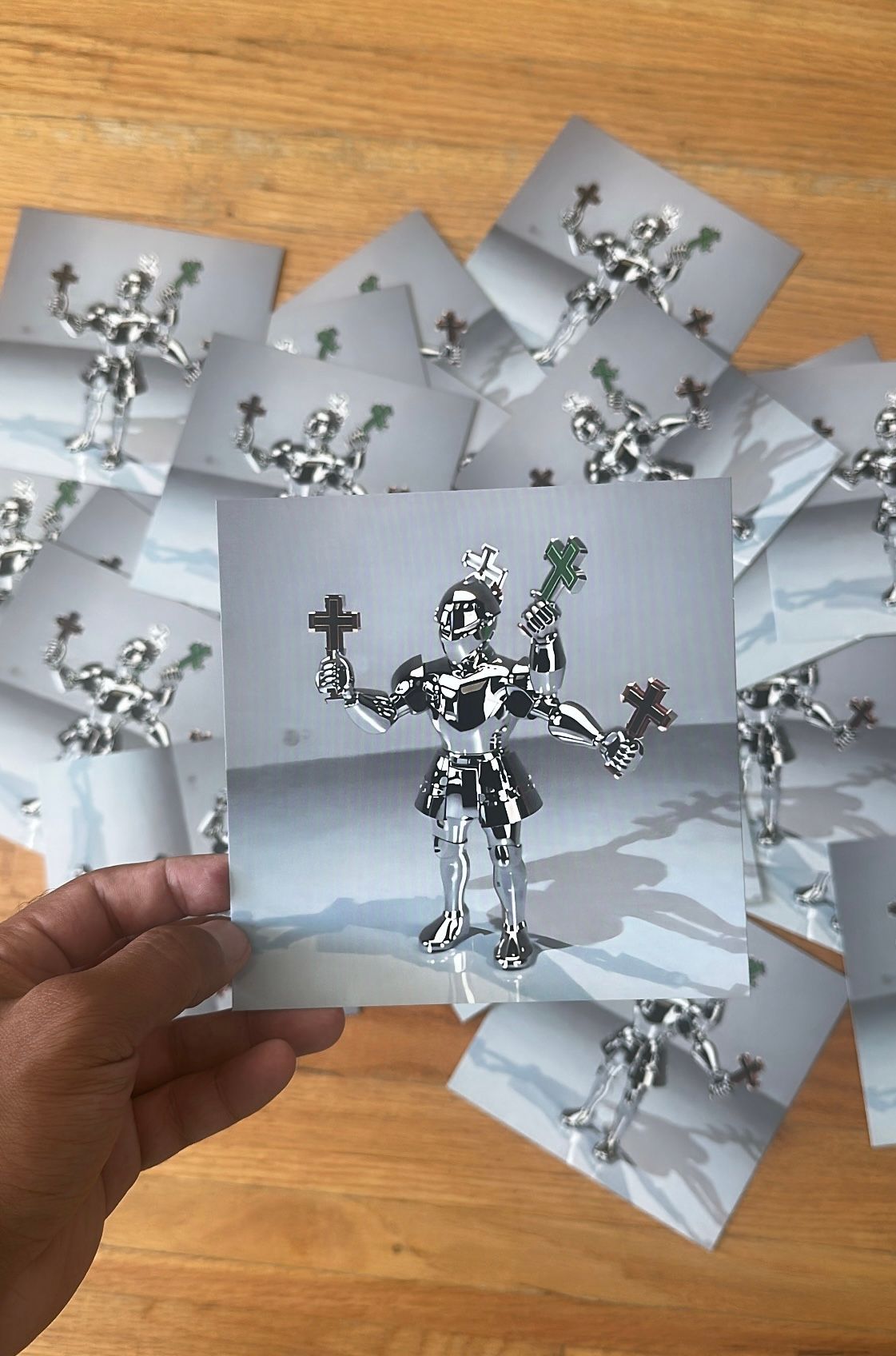 "Silver Knight" 6x6 Gloss Print 