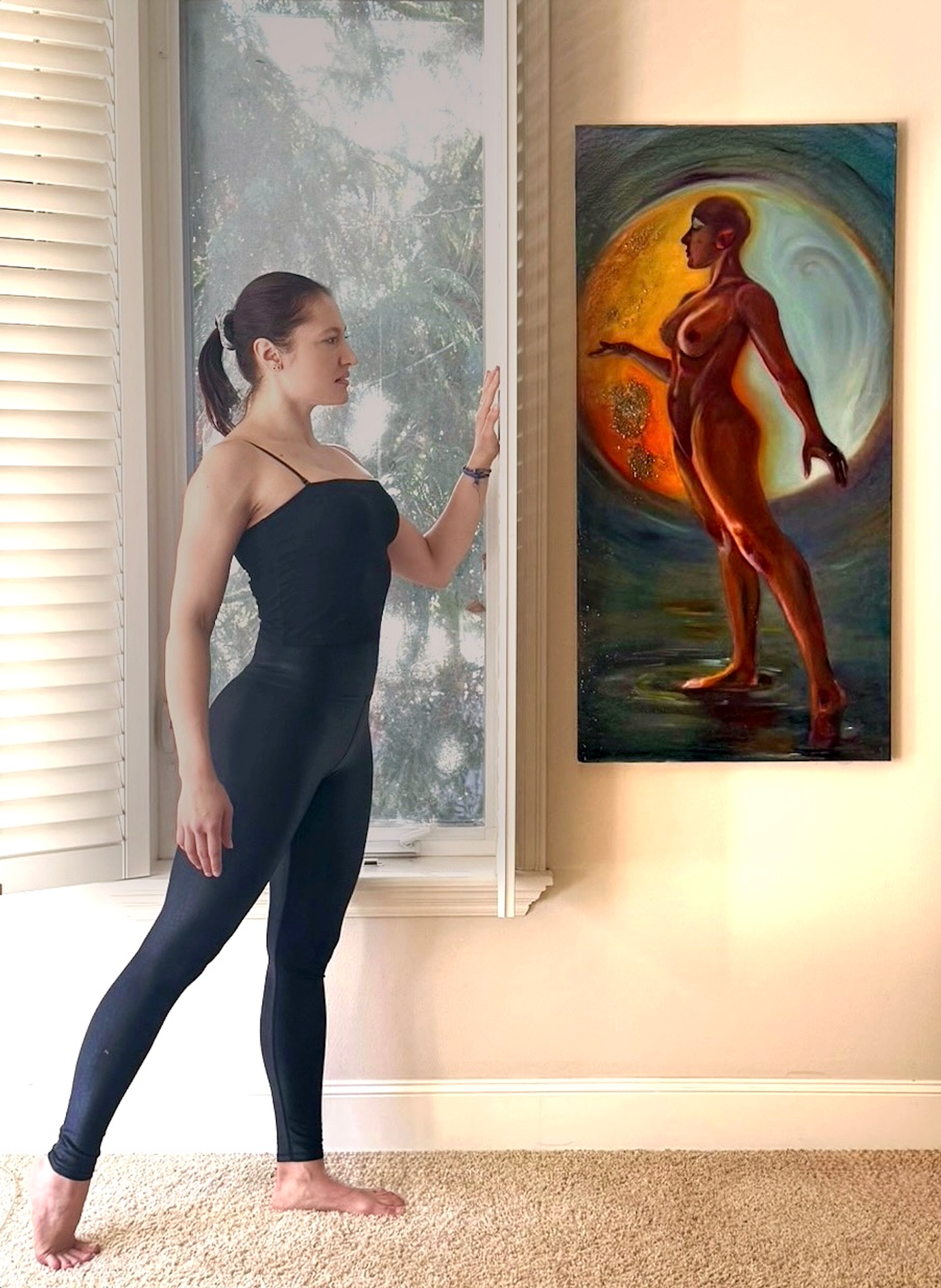The Pregnant Virgin  — In the studio, for scale