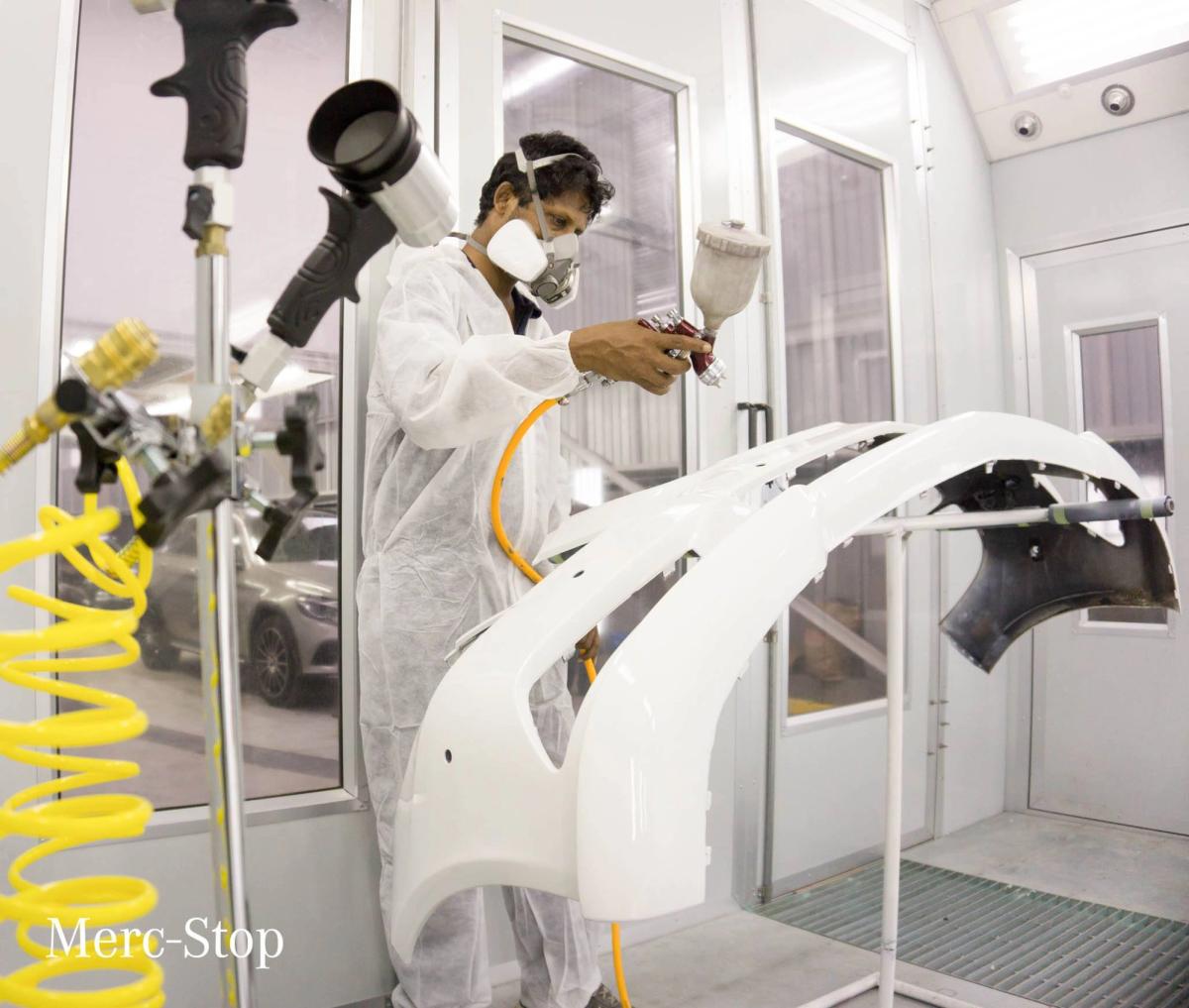 merc stop water based paint booth cartec trading