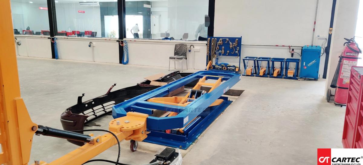 chassis frame repair bench cartec trading toyotsu lanka