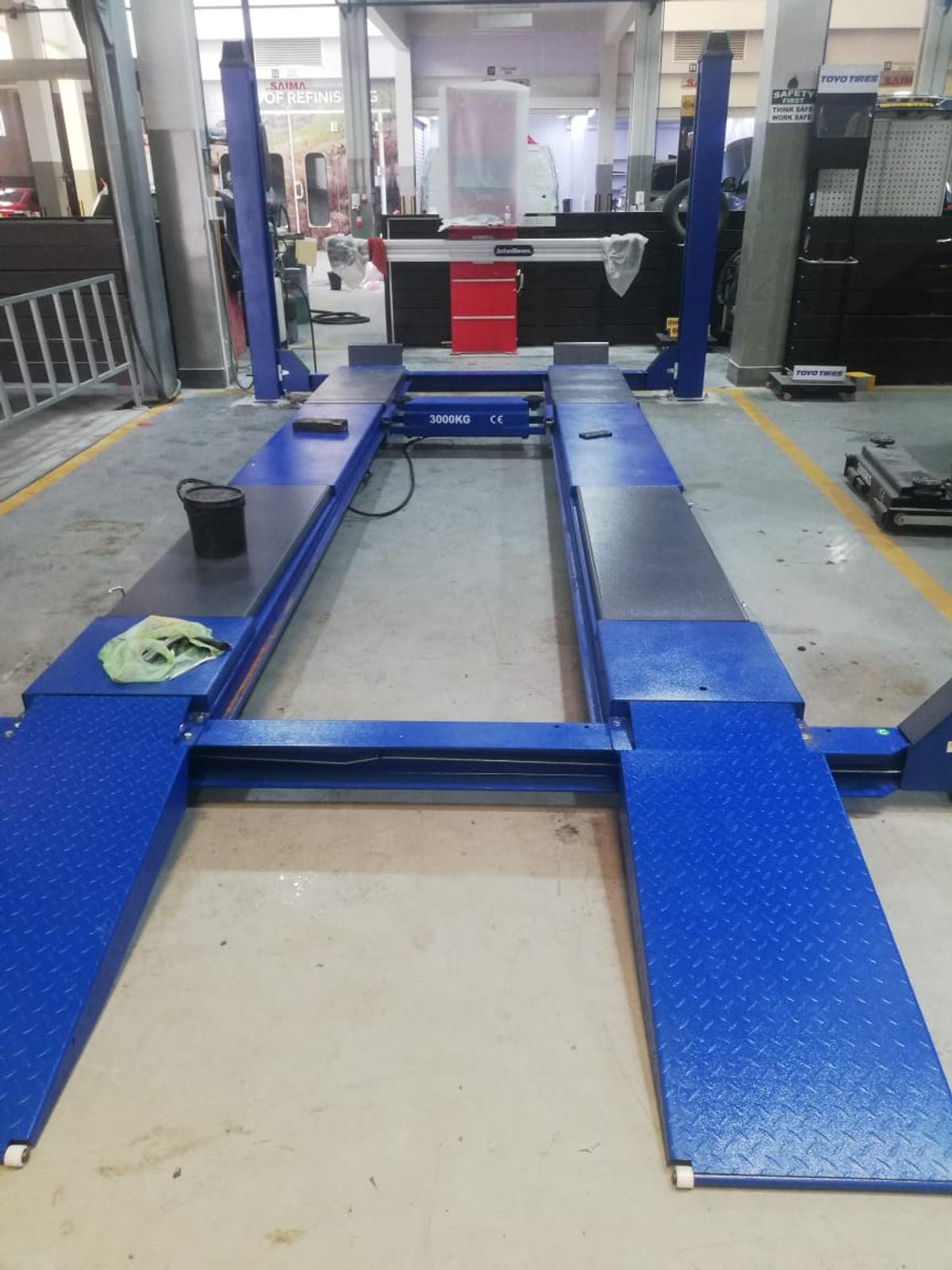 Jaguar landrover body shop equipment cartec trading 4 post alignment lift 0