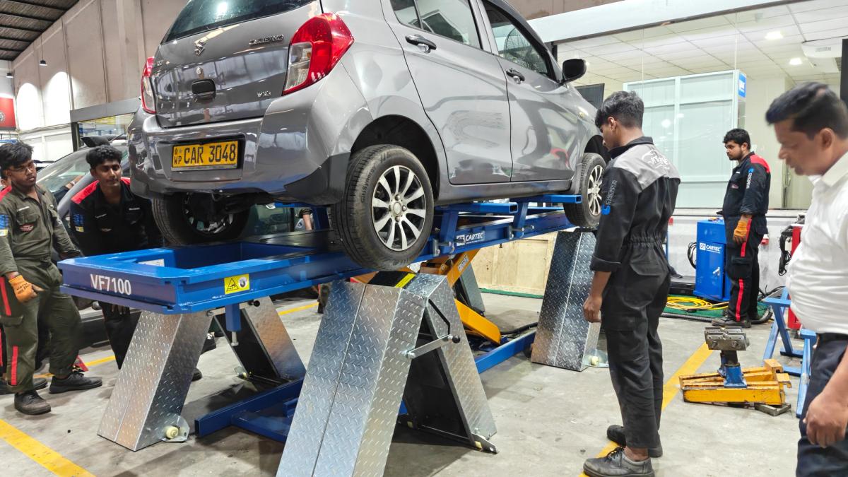 chassis frame repair bench cartec trading toyotsu lanka 1