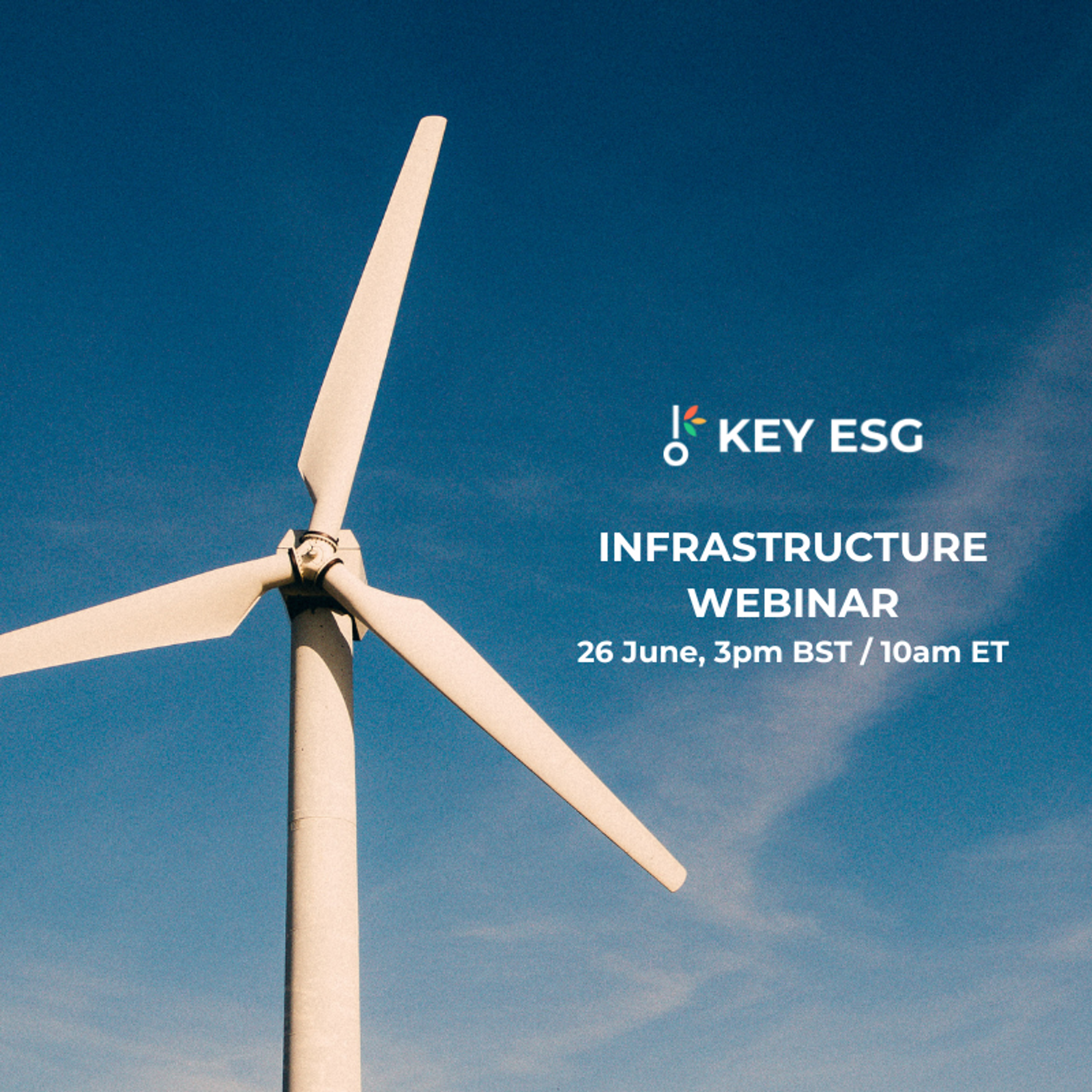 Register now to KEY ESG upcoming webinar on ESG in infrastructure investment