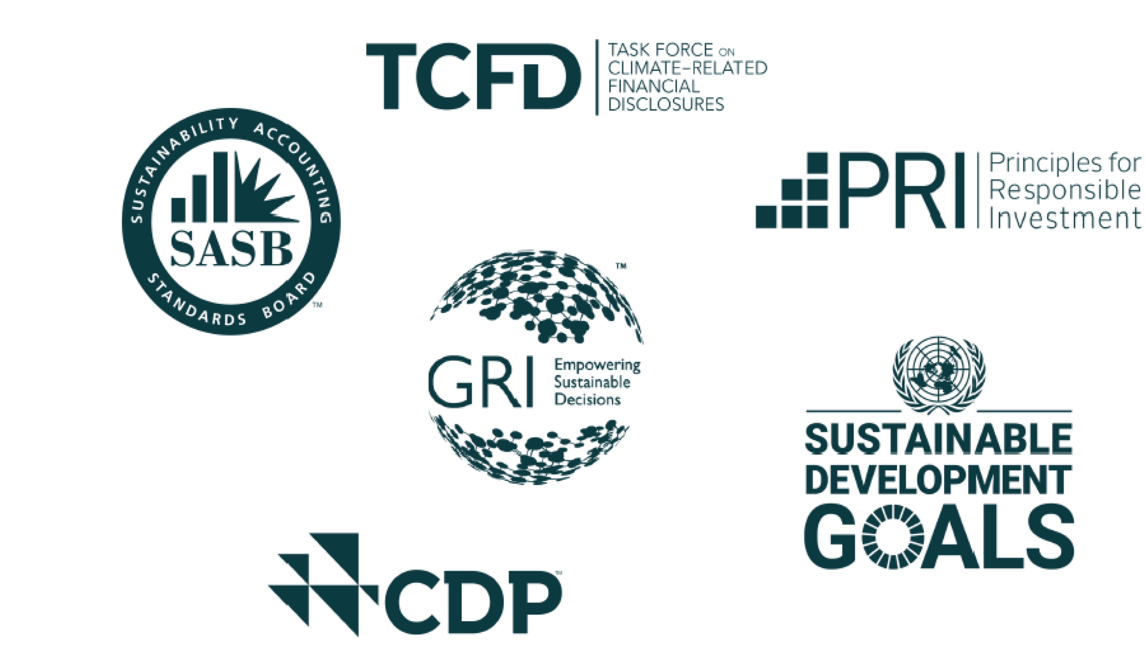 KEY ESG follows the leading frameworks (ILPA, GRI, SASB, UN PRI, TCFD, CDP, UN SDG)