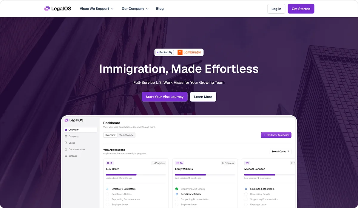 LegalOS Homepage