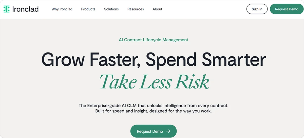 Ironclad homepage