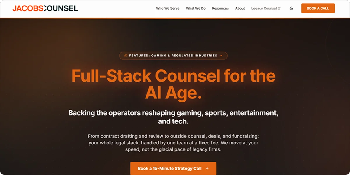 Jacobs Counsel homepage