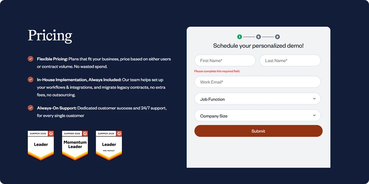 SpotDraft pricing