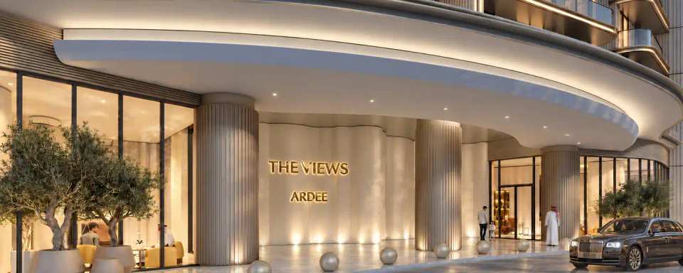 The Views by ARDEE project exterior in Al Marjan Island