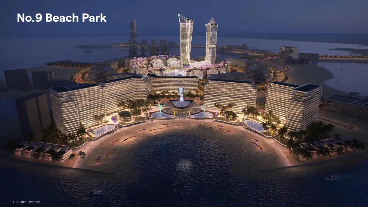 Beach park and waterfront leisure