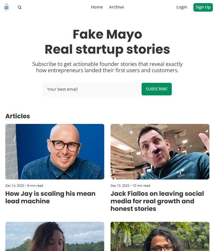 image of Fake Mayo Founder Stories